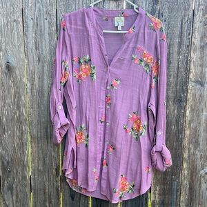 Floral Pink Women's Top